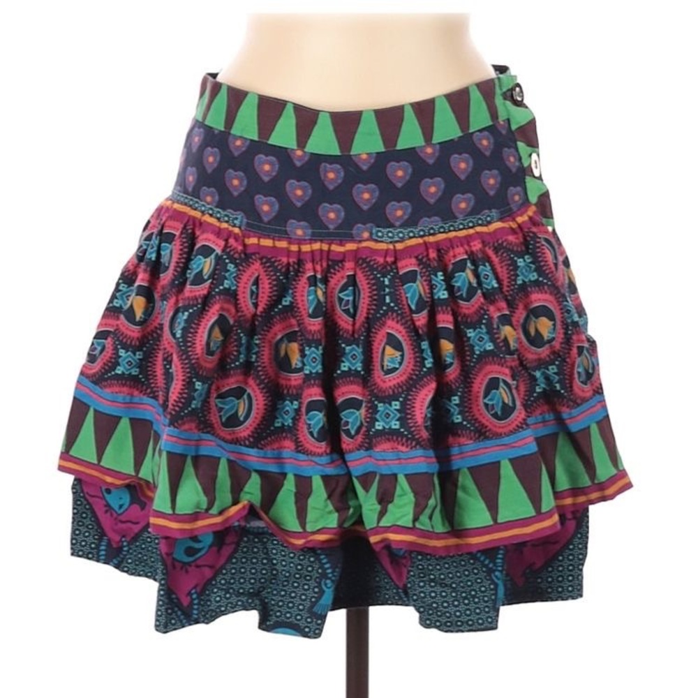 Marc By Marc Jacobs Multi Pattern Cotton Skirt - image 3